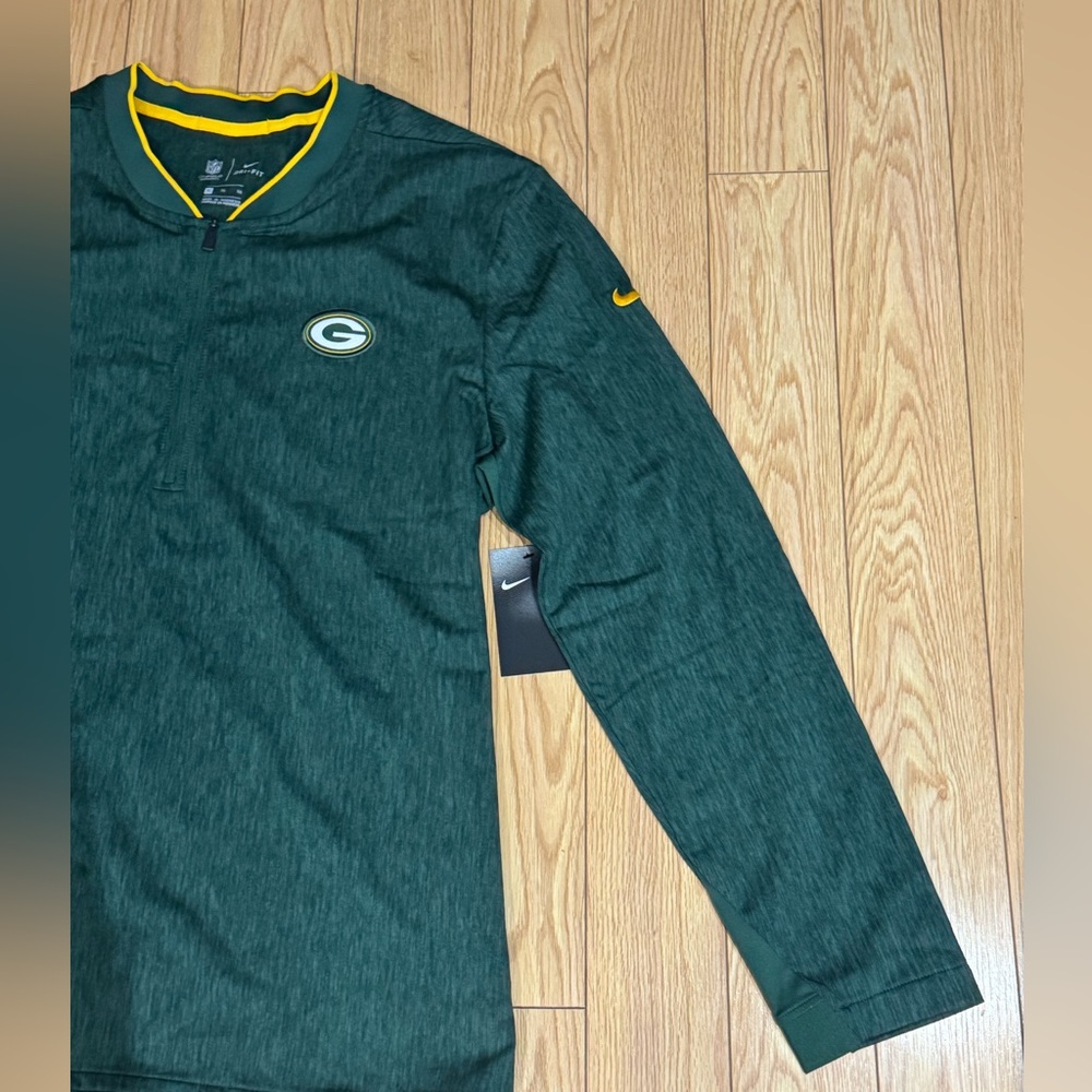 Nike Green Bay Packers Coach Sideline 1/4 Zip Pullover – Men’s XL - Picture 6 of 13